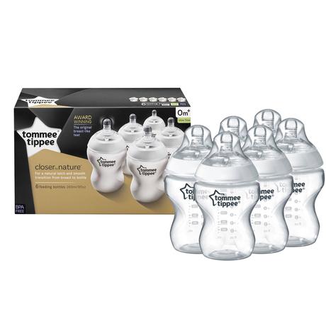 Tommee tippee 225603 sada fliaš 6ks, 0m+, 260 ml., tommee tippee
