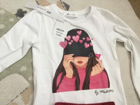 Suprava leginy a tricko popcorn kids, 122 / 128