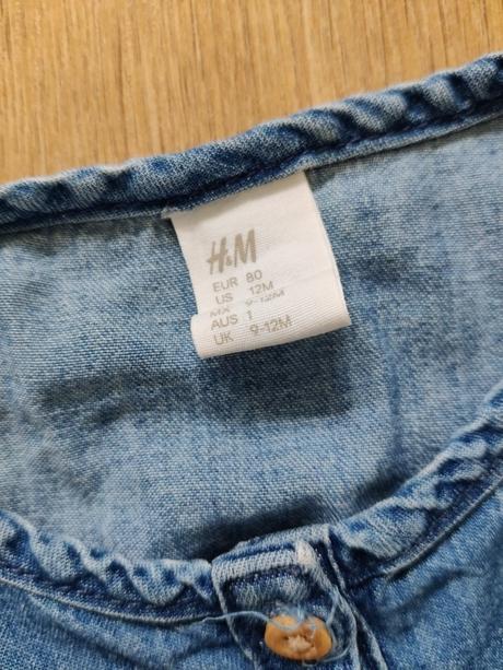 Riflové šaty h&m, h&m,80