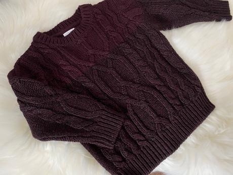 Bordový sveter, f&f,86