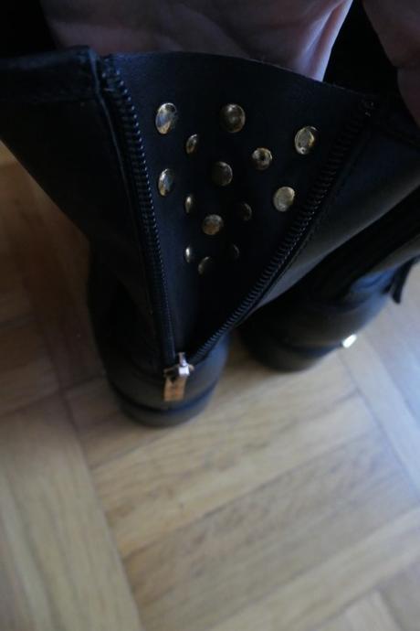 Carinii kozene clenkove cierne cizmicky 38, 38