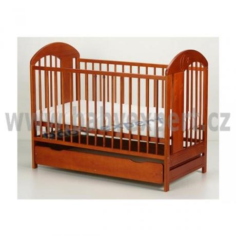 Detská postieľka so zásuvkou 120x60 cm, šírka (cm): 60,dĺžka (cm): 120