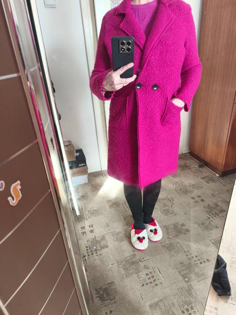 Bukle kabát orechodnyt, 38