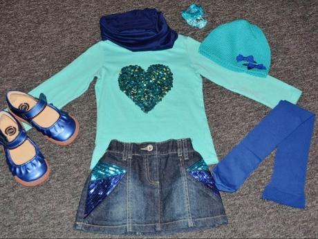 Tyrkysova suprava s flitrami, george,110