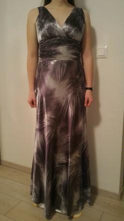 Fialové spoločenské šaty, 40