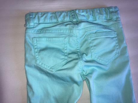 Dievcenske nohavice dlzka 61 top stav, h&m,104