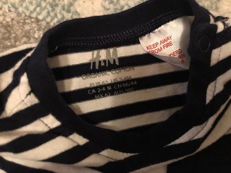 Pásikavé tričko, h&m,62