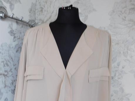 Luxusna bluzka s roll-up rukavom, 48