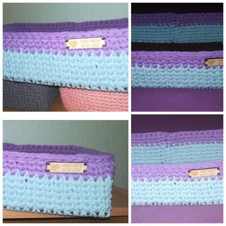 Košík háčkovaný, 