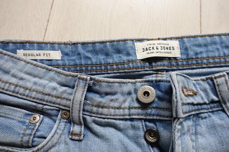 Pánske riflové kraťasky jack&jones, s