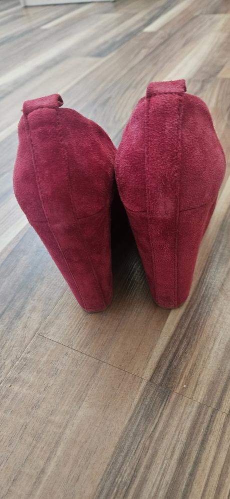 Aldo bordové lodičky na plnej platforme, 38