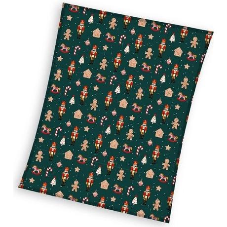 Supersoft vianočná deka 150/200cm green,