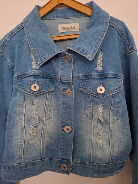 Dzinsova kratsia bunda, denim,xl