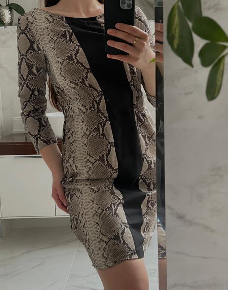 Šaty zara woman s hadím vzorom, zara,xs