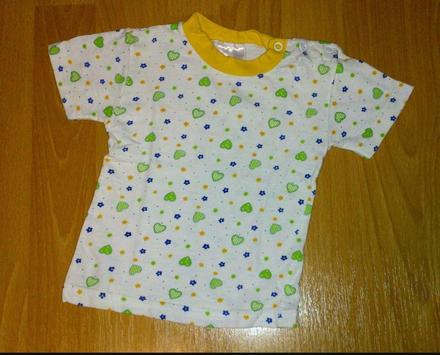 Tričko srdiečka 74/80, 74