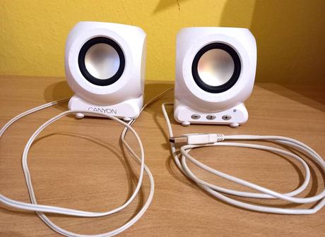 Canyon repro biele, usb cnr-sp20cw stereo, 