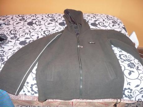 Flisova mikina s kapucnou, xl