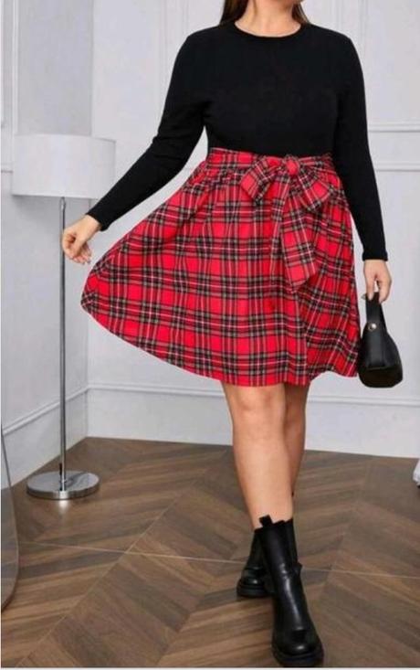 Vianočné šaty xxl, 48 / 52 / 54 / xxl / xxxl