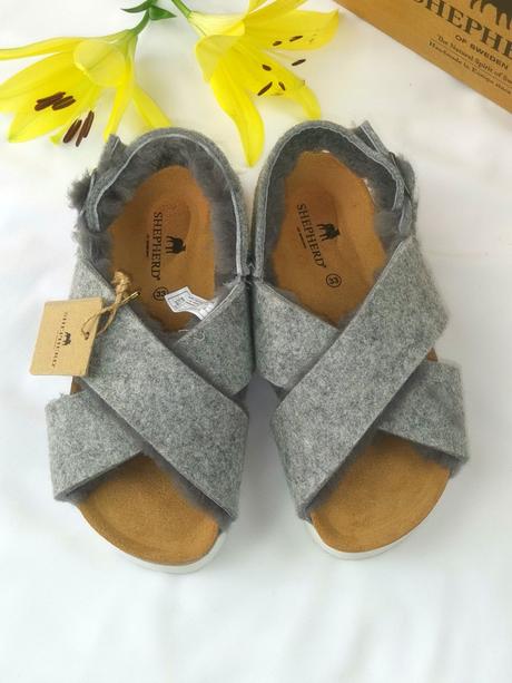 Shepherd - luxusné papučky s ovčou vlnou, 32