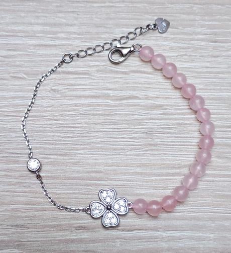 Náramok - strieborný štvorlístok, 