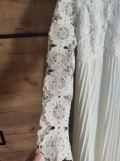Tehotenské čipkované svadobné šaty, xl