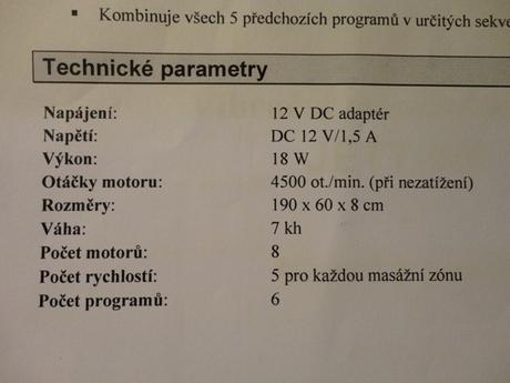Vybračný masážny matrac jeff, 