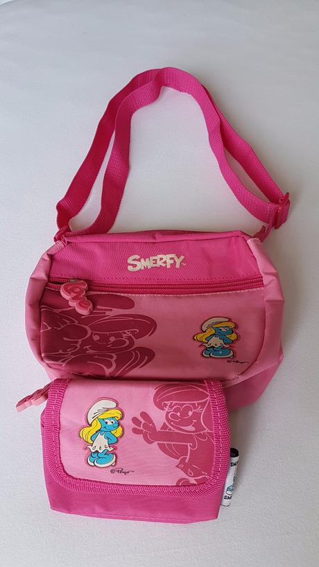 Kabelka a peňaženka šmoulinka, 