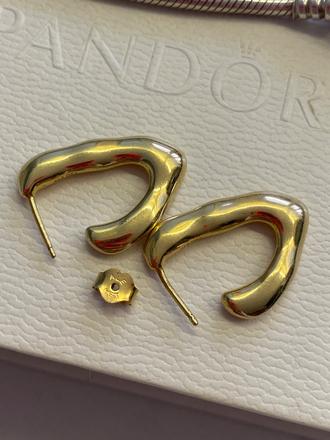 Pandora pozlatene naušnice, pandora