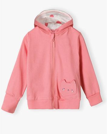 Detská mikina s odopinateľnou kapucňou mačička, 62 / 68 / 74 / 80