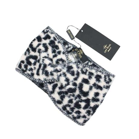Dámska čelenka na zimu s leopardím vzorom 50p055, ajs,56 / 58