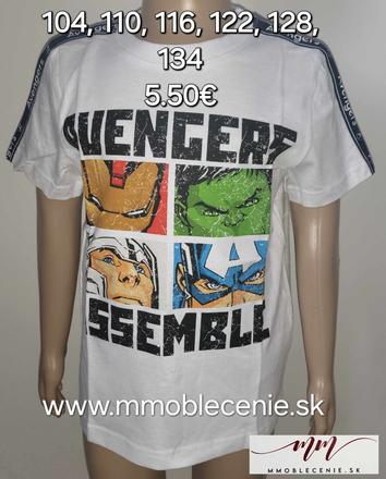 Tričko avengers, disney,104 - 134