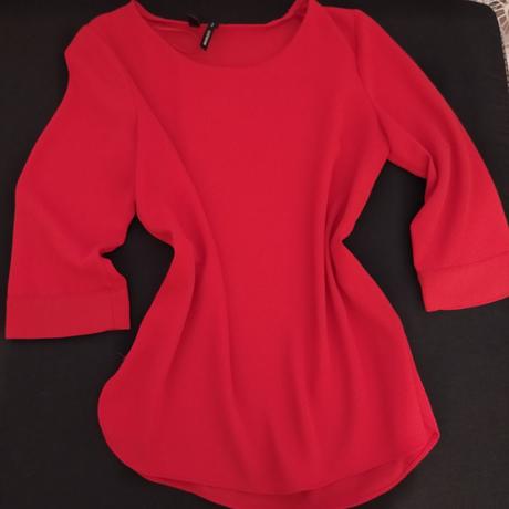 Blúzka červená., mango,xs