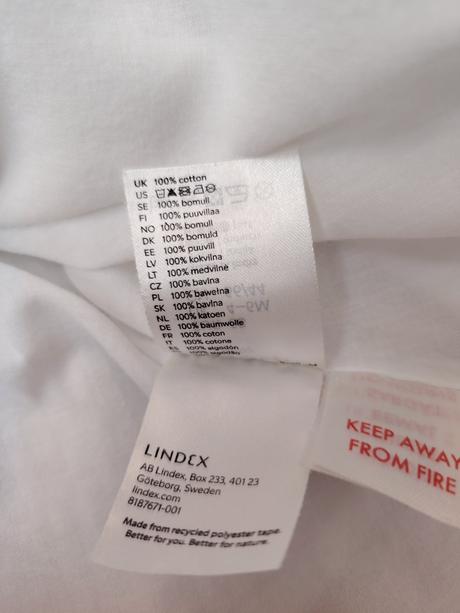 Nové biele šaty lindex s visačkou, lindex,68