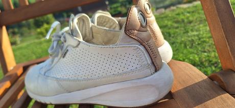 Kožene biele tenisky geox vel 40, geox,40