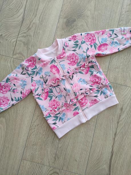 Dievčenská mikina kvetovana, veľ. 86, 86