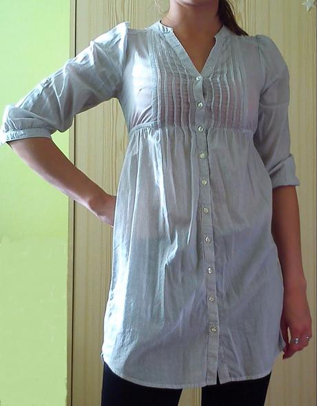 Dámska prúžkovaná košeľa, h&m,xs