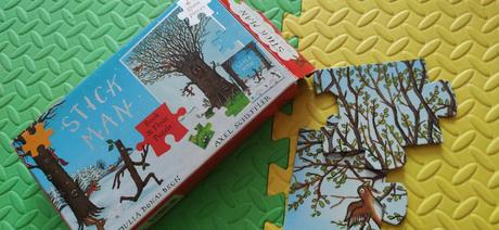 Floor puzzle stick man zachovalé,