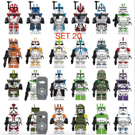 Rôzne figúrky star wars 8 (8ks) typ lego - nové,