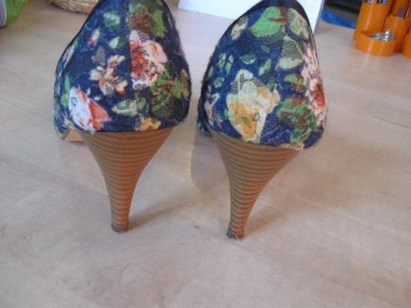 Dámske letné sandále/lodičky, opätok 8cm, 41, 41