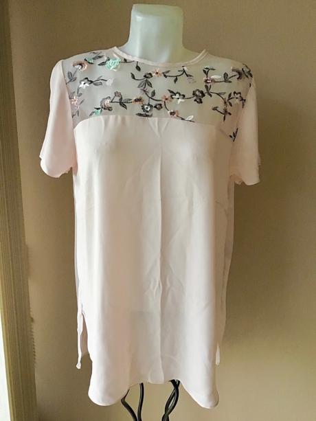 Krasna bluzka s vysivkou, new look,42