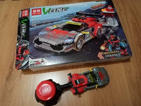 Stavebnica "vystreľovacie" auto, 