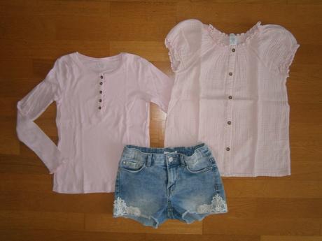 Tričko,blúzka ,kraťasy lindex, 122–134