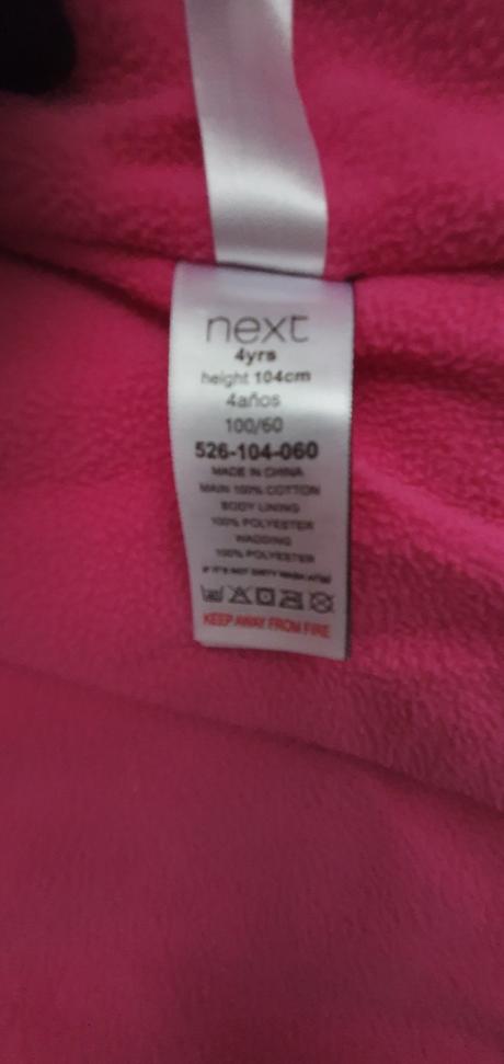 Detska zimna bunda, next,104