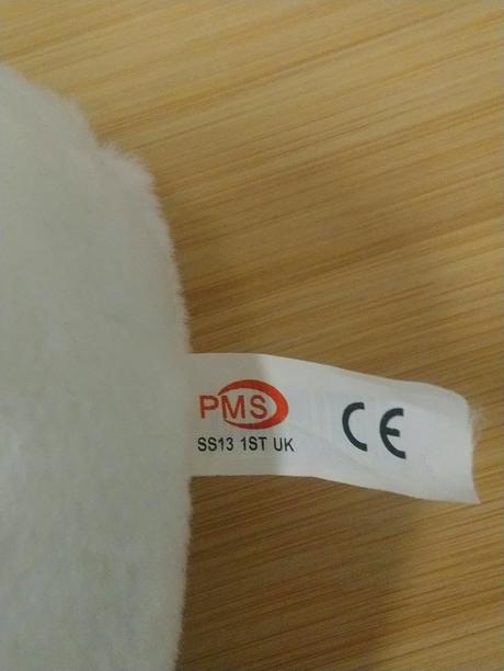 Plyšový biely medveď so srdiečkom, pms, 15 cm, 