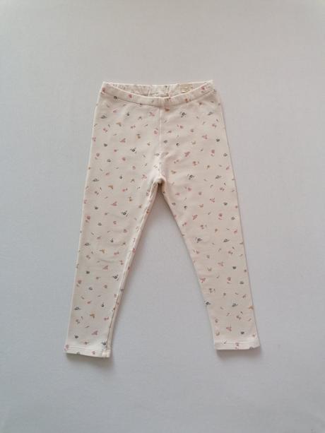Zateplene leginy s kvietkami, h&m,104