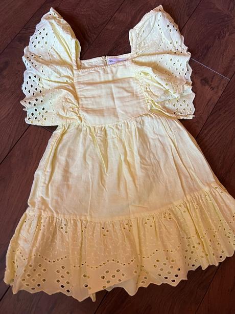 Žlté šaty zara 122, zara,122