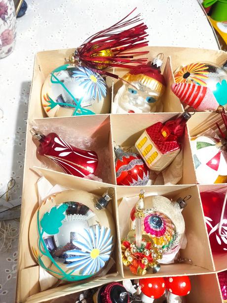 Staré, retro vianočné ozdoby, 