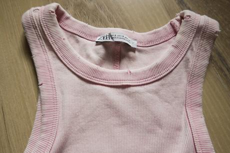 Vrúbkované tričko zara, zara,s