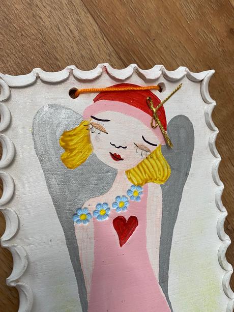 Krásny miniobrázok anjel víla šťastie a láska,