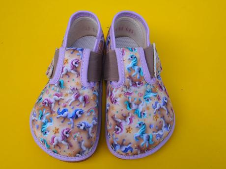Detské barefoot papučky pegres jednorožec, pegres,20 - 32